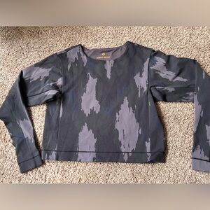 Lululemon Athletica X Robert Geller Black and Gray Sweatshirt